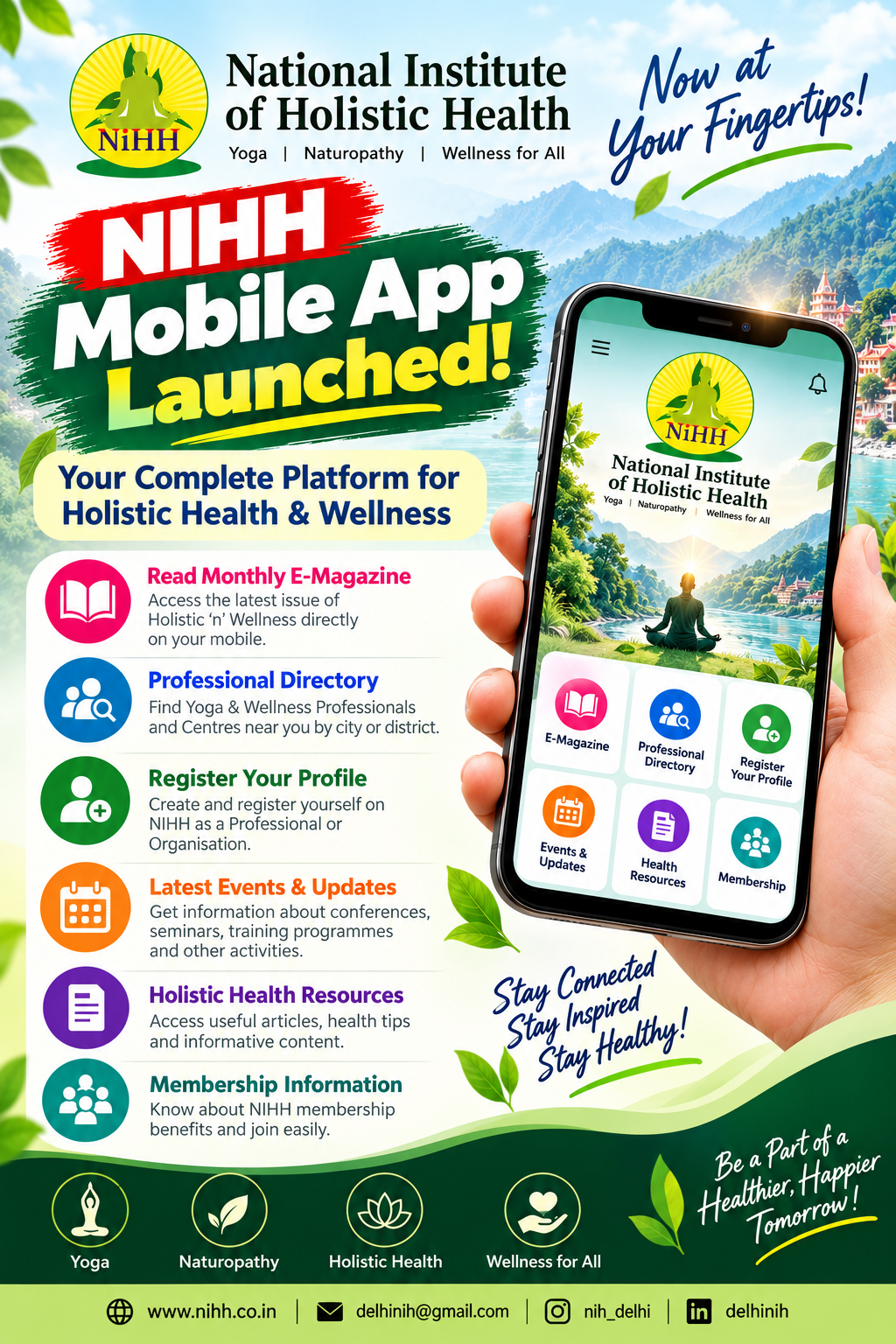 NIHH Mobile App Launch
