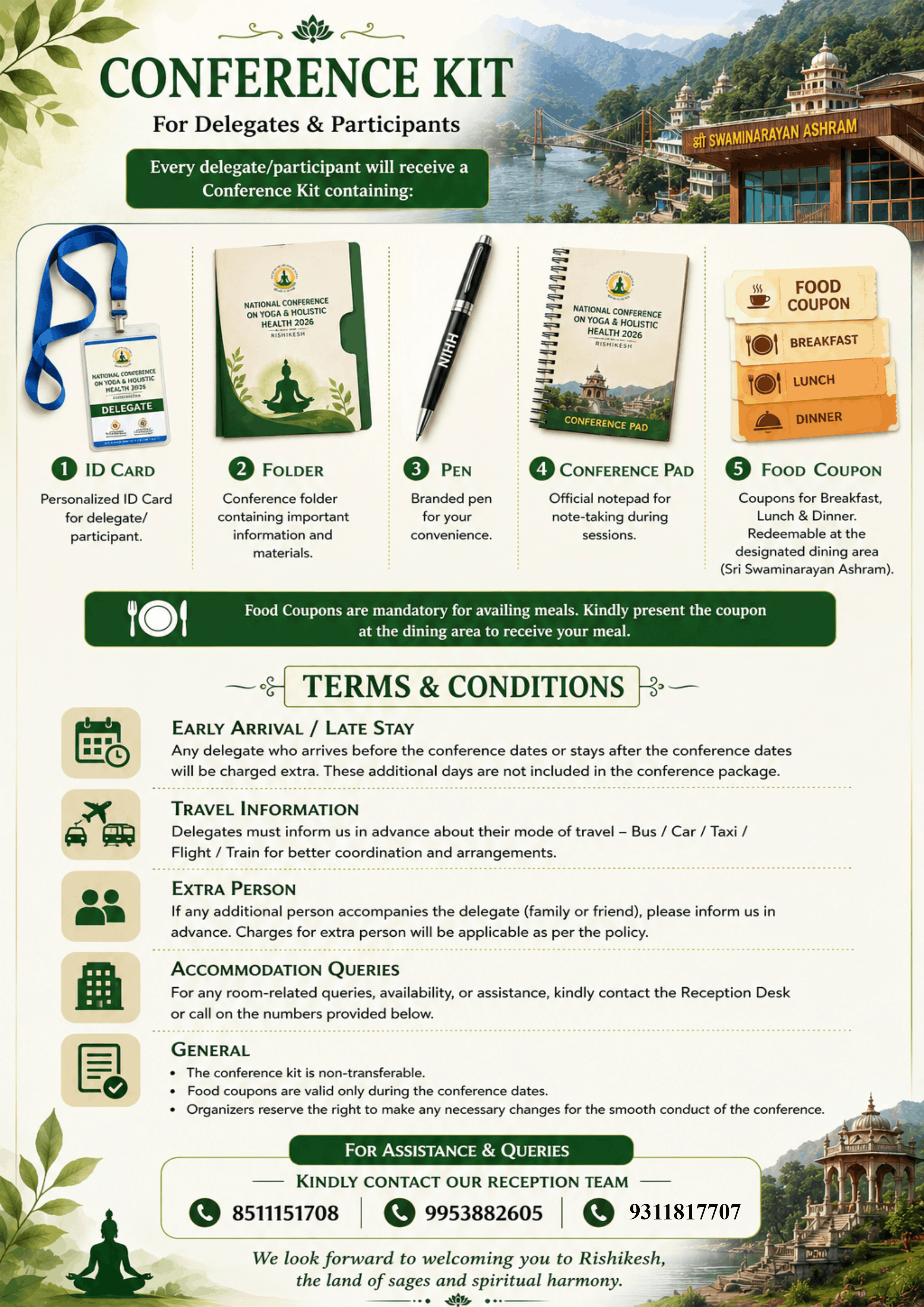 NIHH conference kit
