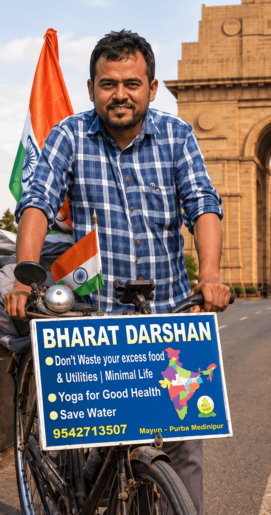 Sk Rosun Munshi, Health & Social Activist and Swastha Bharat Cycle Yatra rider