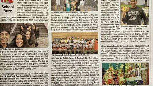 Indo French Exchange Programme 2016